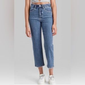 Wild Fable Highest Rise Straight Blue Jeans size 4